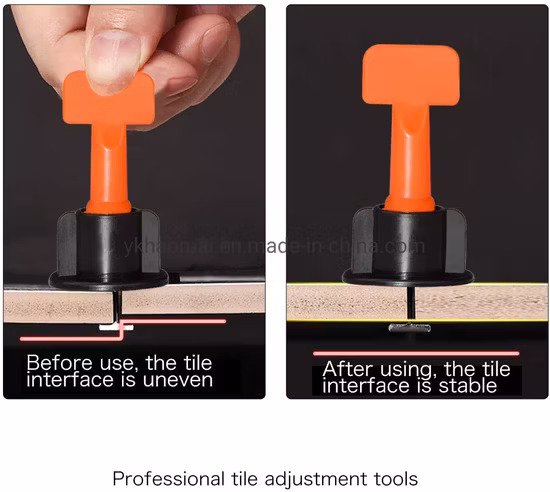 Échantillon gratuit de clips et de cales d'espacement de carrelage Outils de carrelage Système de nivellement de carrelage Niveleur de carrelage