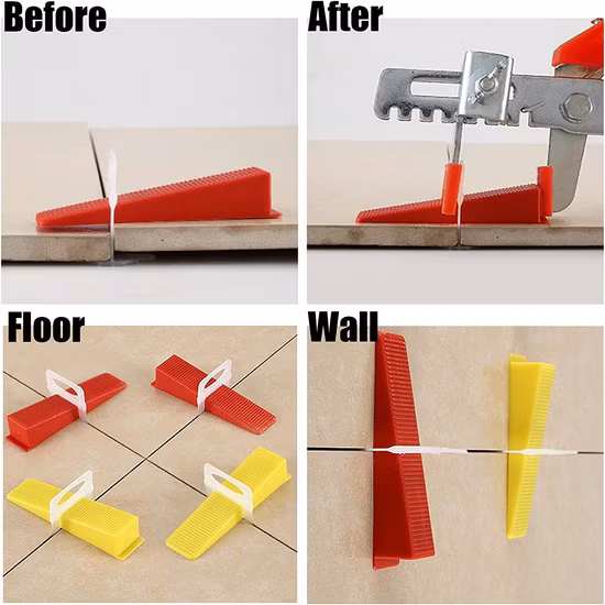 Bon prix usine directe 0.5mm 1.0mm 2.0mm Clip d'espacement de carrelage système de nivellement de carrelage niveleur de carrelage